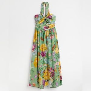 H&M floral halterneck dress